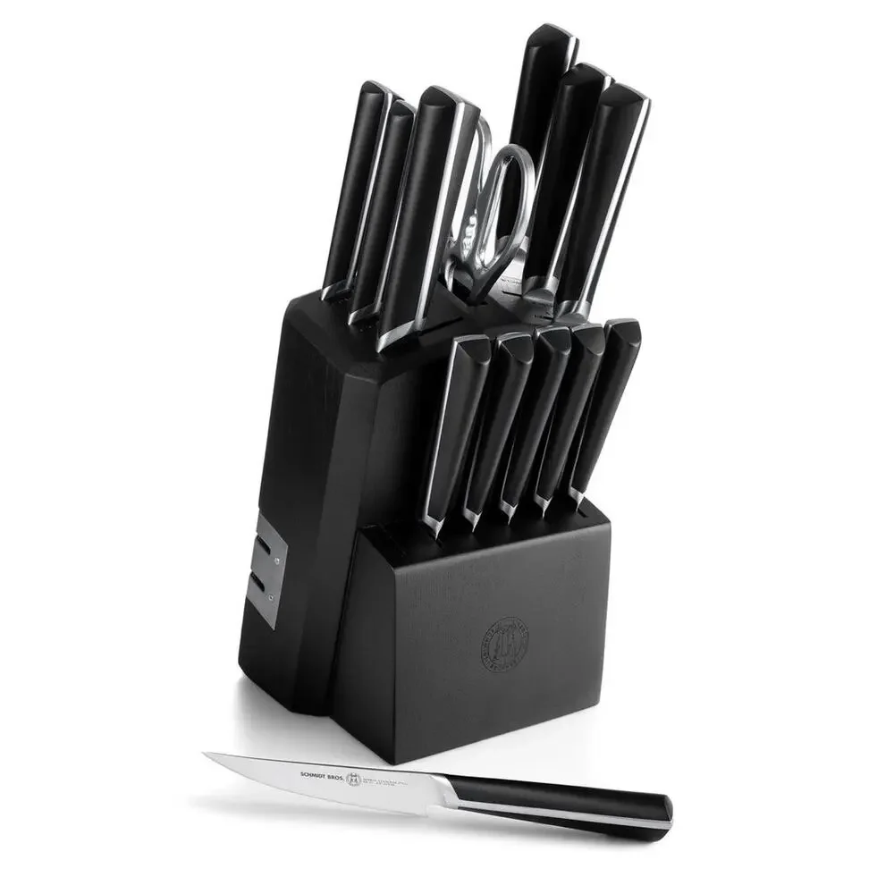 Schmidt Brothers Highline, 14-Piece Knife Block Set Black Silver